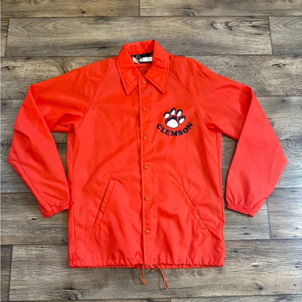 Vintage 60s Champion Clemson University Coach Windbreaker - Picture 1 of 8